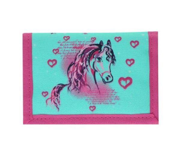 Spirit: Cai albastru-pink set rucsac 5 bucăți cu accesorii și lumini LED