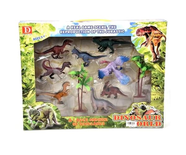 Dinozaur 8 bucăți set de joacă cu accesorii