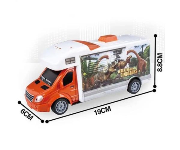 Travel City Bus Telecomandă RC cu lumină 27MHz scara 1/32 25cm