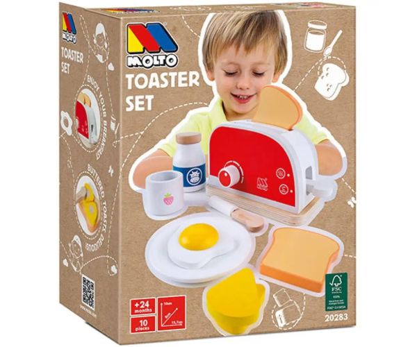 Molto: Nature lemn prăjitor de pâine set de joacă