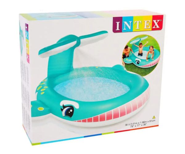 Intex: Piscină balenă 201x196x91cm