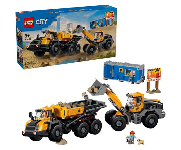 LEGO® City: Excavație și camion cu platformă basculantă (60494)