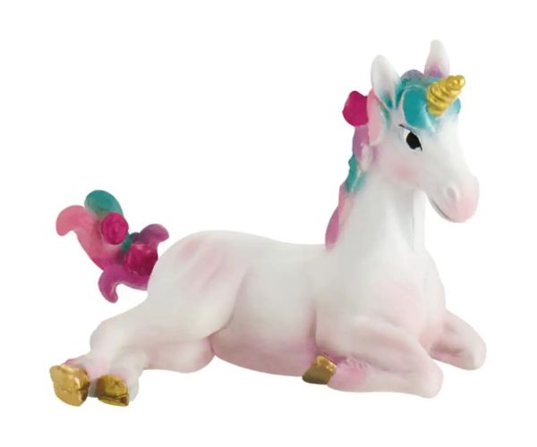 Unicorn pui cu coarne auriu figurină de joacă - Bullyland