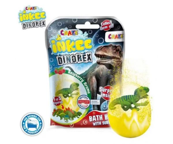 Craze: Bombă de baie cu figurină surpriză dinozaur de colecție - EPEE