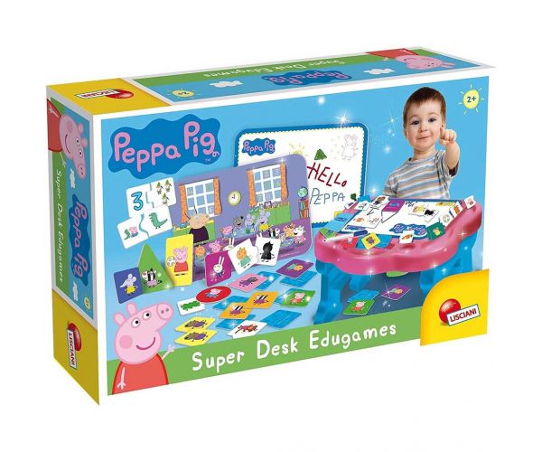 Peppa Porcușor Super Desk masă interactivă de dezvoltare a abilităților - Lisciani