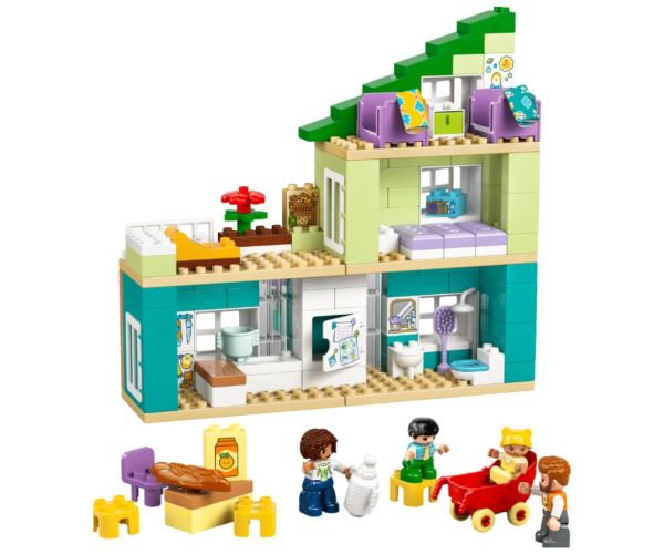 LEGO® DUPLO®: 3 în 1 casă de familie modernă cu figurine (10470)