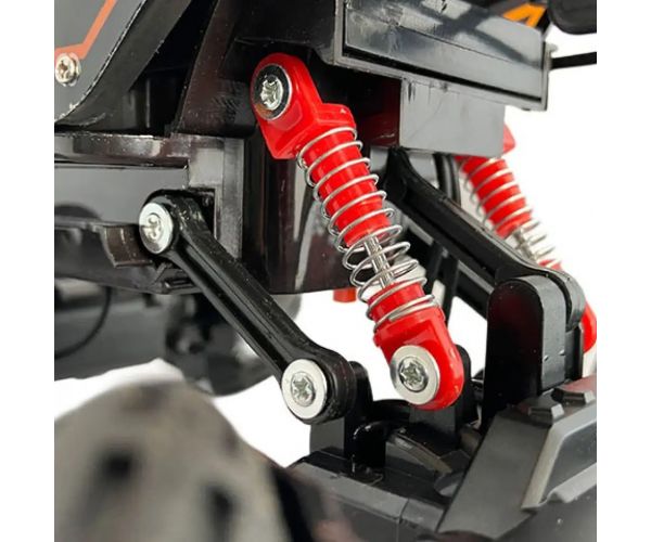 Telecomandă RC Cross Country Jeep cu suspensie cu arc și efecte de lumină 21 cm 2,4 GHz