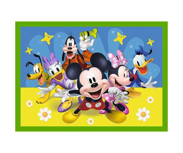 Mickey Mouse și prietenii 4 in 1 puzzle - Trefl