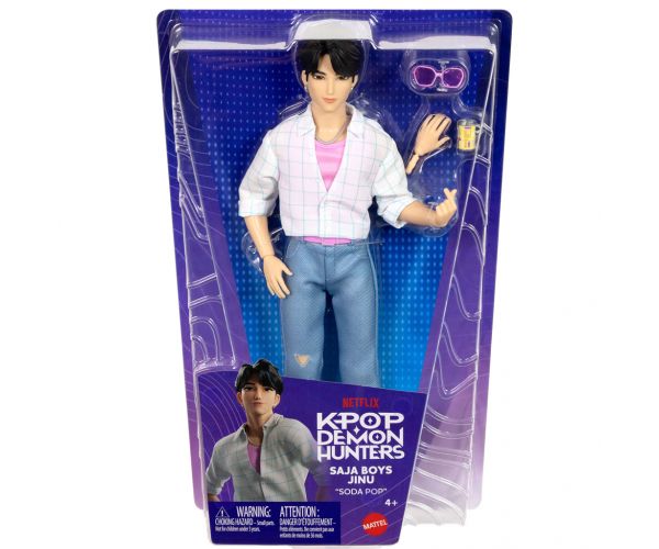 K-Pop Vânătorii de Demoni: Saja Boys Jinu păpușă de modă cu accesorii – Mattel