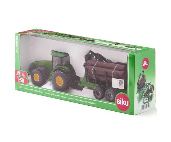 SIKU tractor de transport de bușteni John Deere 1/50