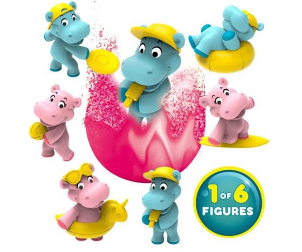 Craze bombă de baie cu surpriză - figurine hipopotami