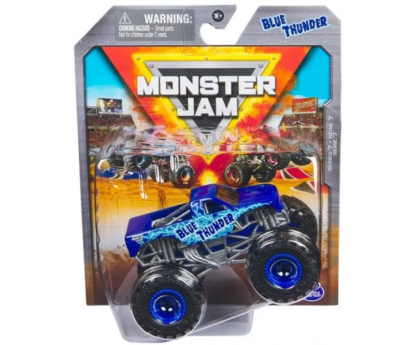 Monster Jam: Blue Thunder camion de curse monstru – 1:64 – Spin Master