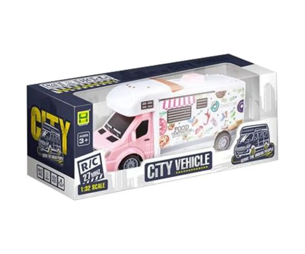 RC vehicul transport mâncare cu telecomandă și lumini 27MHz 1/32