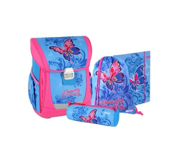 Spirit: Fluture 4 bucăți Cool ergonomic set rucsac pentru școală