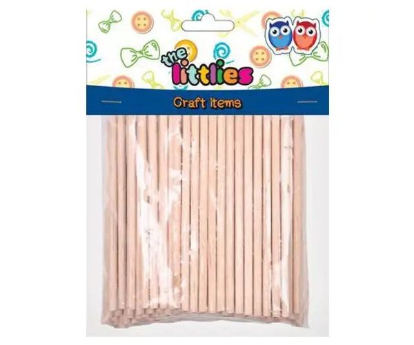 Bețișoare lemn natur 100 bucăți pachet 4x100mm
