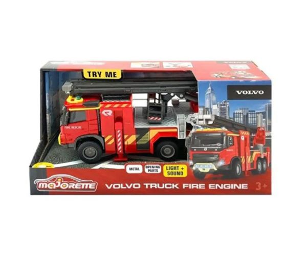 Majorette: Volvo mașină de pompieri cu sunete și lumini 19cm- Simba Toys