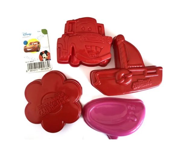 Disney Cars sau Minnie set forme pentru nisip în plasă 4 bucăți