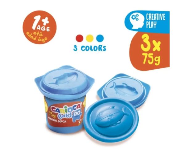 Baby Do 8 bucăți set plastilină colorată - Carioca