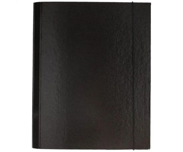 Spirit: negru mapă carton cu elastic A4 de 30mm grosime