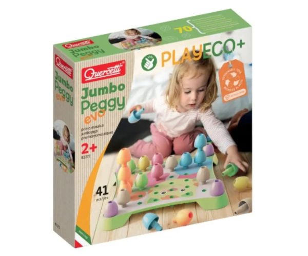 Quercetti: Play Eco Jumbo Peggy Evo 41 bucăți set