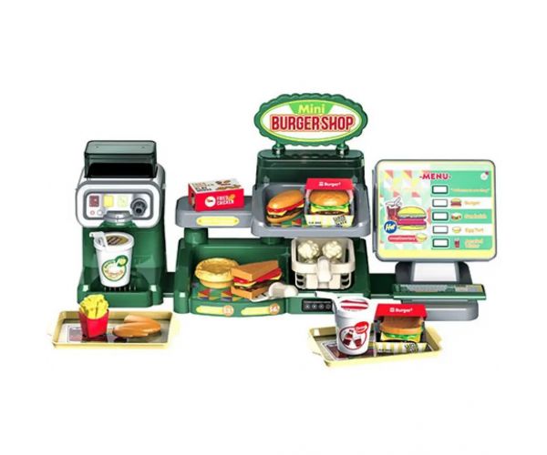 Mini Play Shop Fast Food set de joacă cu sunete și lumini 35 bucăți
