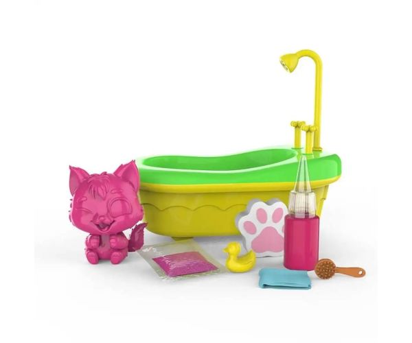 Washy Friends: Color Reveal Pisicuțe de baie cu cadă și accesorii - Szörmi