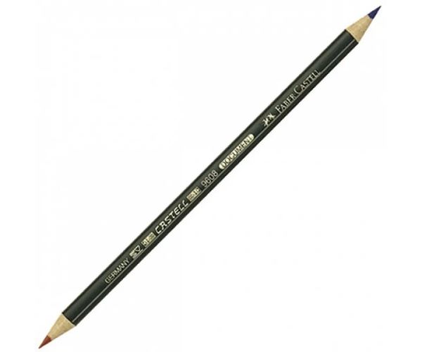 Faber-Castell: Creion subţire albastru-roşu