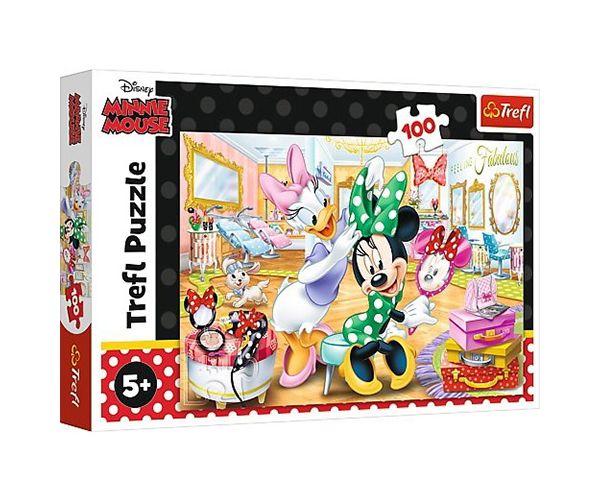 Daisy és Minnie szépségszalonban puzzle 100db-os - Trefl