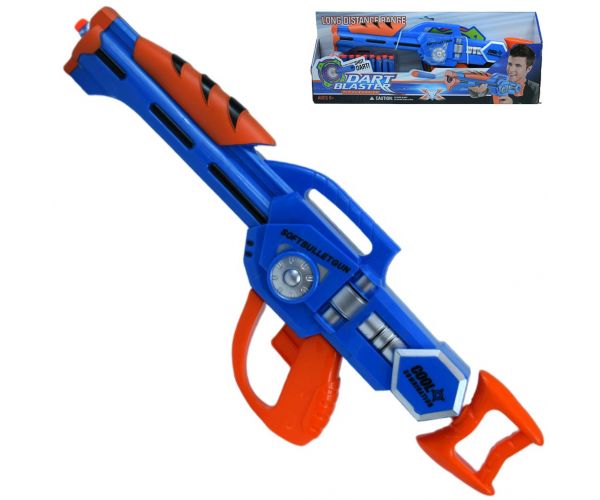 Dart Blaster: Manuális szivacslövő fegyver 10 méteres lövő távolsággal 46cm