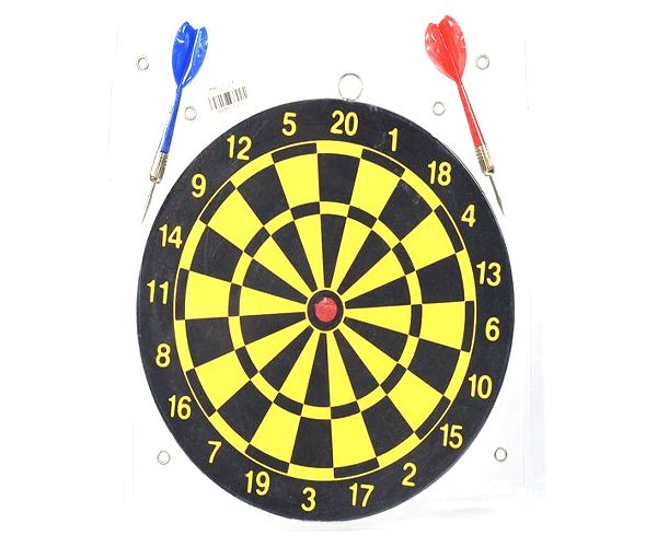 Darts set galben-negru cu săgeți