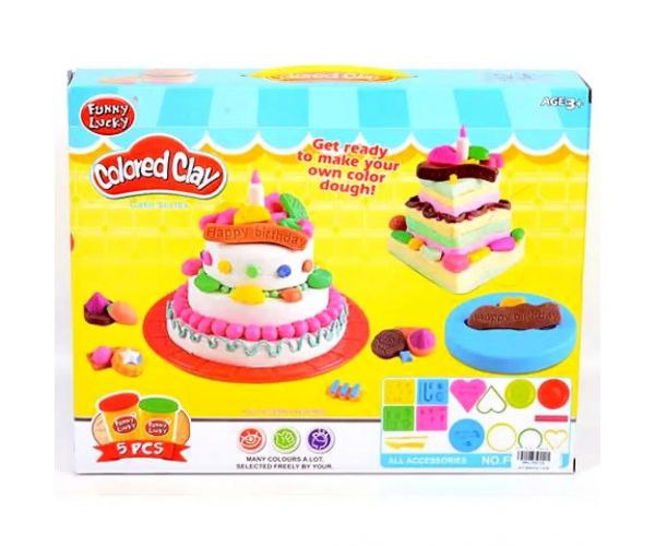 Set de plastilină tort aniversar Funny Lucky