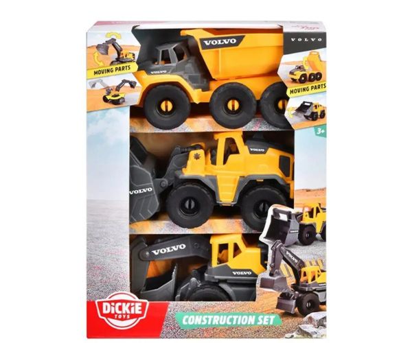 Set de 3 utilaje Volvo - Dickie Toys