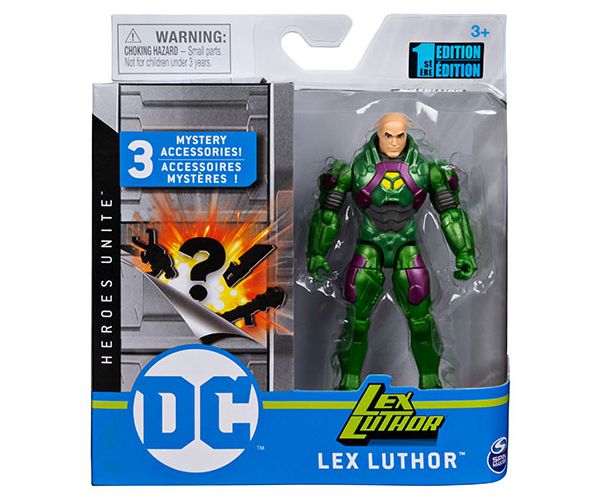 DC Comics: Lex Luthor 10cm figurină cu accesorii surpriză - Spin Master
