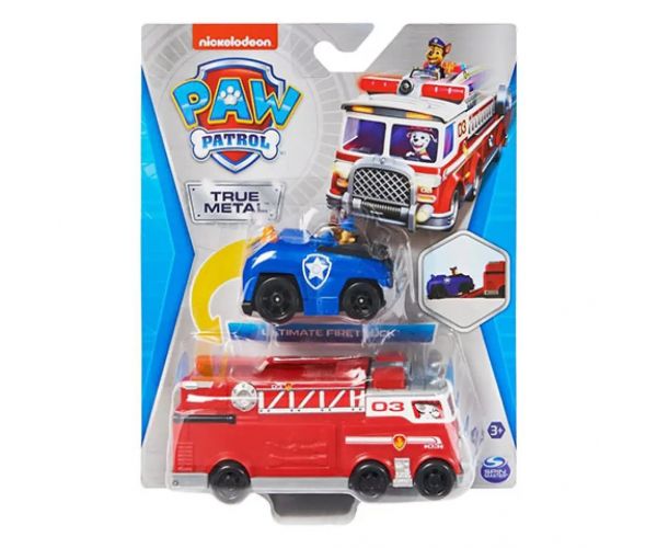 Paw Patrol: Ultimate Marshall mașină de pompieri și Chase mașină de poliție echipă - Spin Master