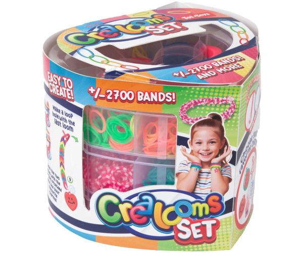 Set de creație brățări din cauciuc în cutie în formă de inimă