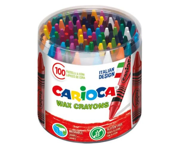 Set cretă cerată 100 bucăţi - Carioca