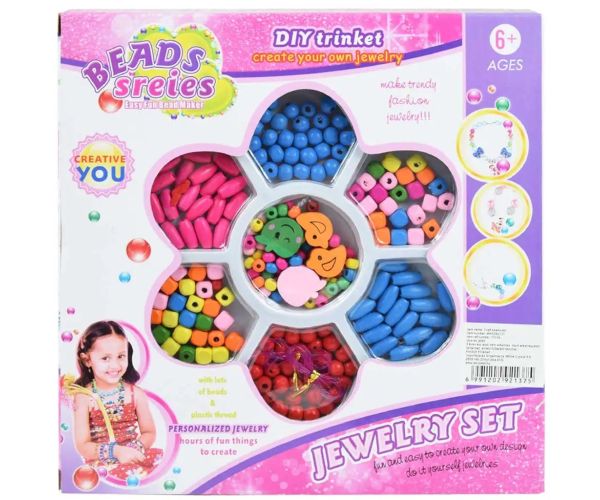 Beads Series: Set de bijuterii cu peste 100 de margele colorate in diferite forme