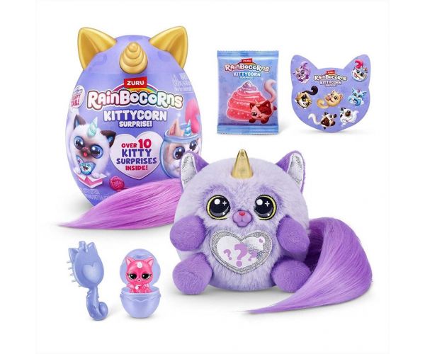 Rainbocorns: Pocket Kittycorn surpriză pisicuță plușată în mai multe variante 1buc