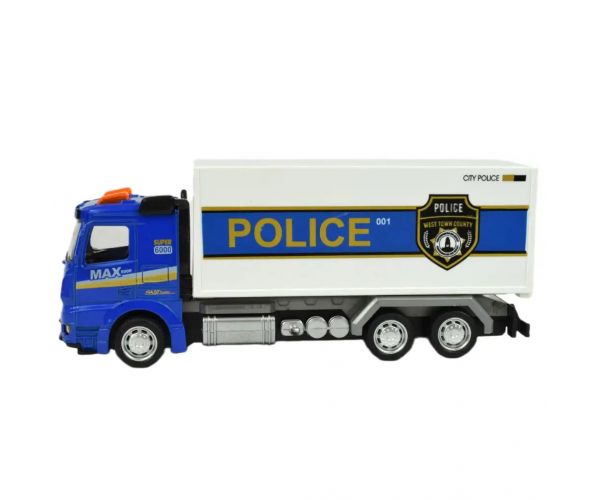 Police Set: camion politie cu lumina si sunet in diverse versiuni 19cm 1 bucată
