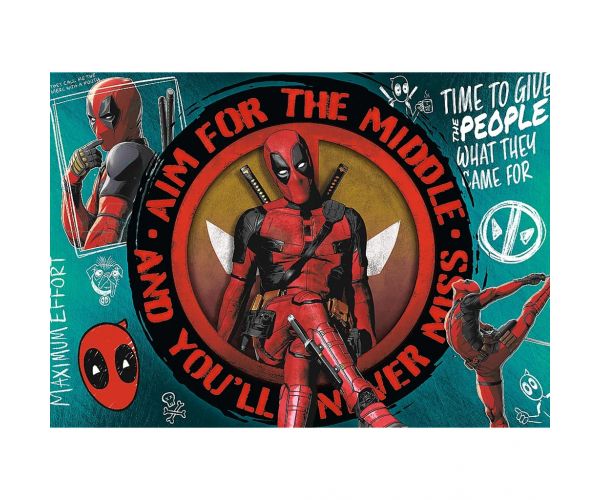 Deadpool Haos, umor și katane puzzle premium plus de calitate, 1000 piese - Trefl