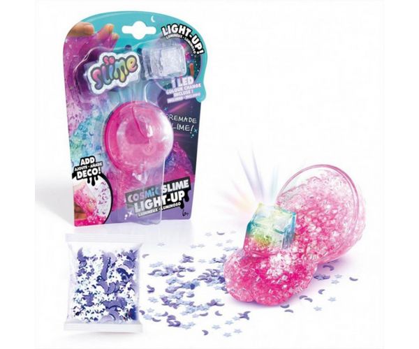 Deci, So Slime cu LED-uri luminoase, slime cosmic în diverse variante.