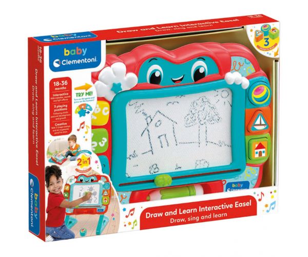 Desenează și învață – tablă interactivă reutilizabilă cu sunet - Clementoni baby