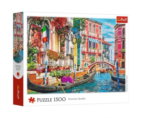 După-amiază de vară în Veneția - puzzle de 1500 de piese - Trefl