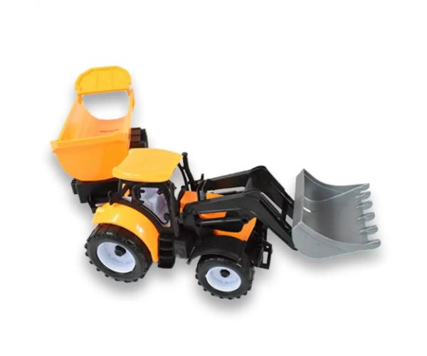 Engineering Truck: Mașină de lucru tractor excavator cu remorcă 45cm