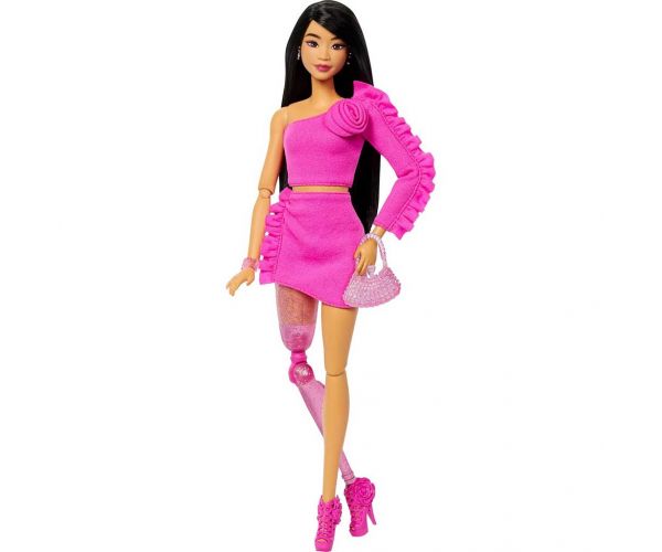 Barbie: Prietene trendy - Papusa cu par negru - Mattel