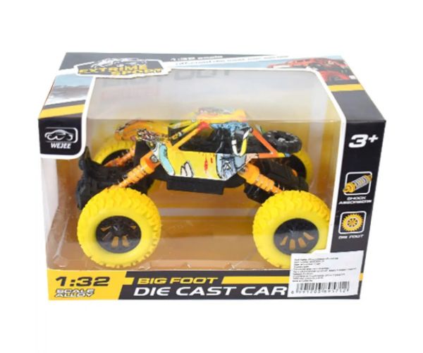 Off-Road mașină rally galben 1/32
