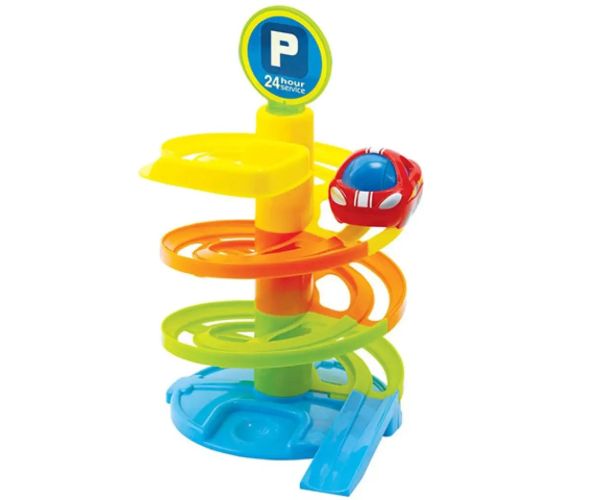 Playgo: Pista spirală pentru mașinuțe de bebe
