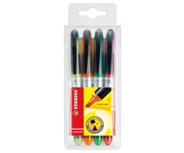 Stabilo: Marker Navigator 1-4mm set de 4 bucăți