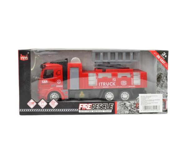 Fire Rescue: mașină de pompieri cu coș de ridicare 19cm
