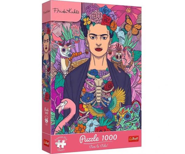 Frida Kahlo - Suflet înfloritor 1000 de piese puzzle premium - Trefl